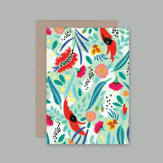 AHD - Abstract Oz- Blank Greeting Card