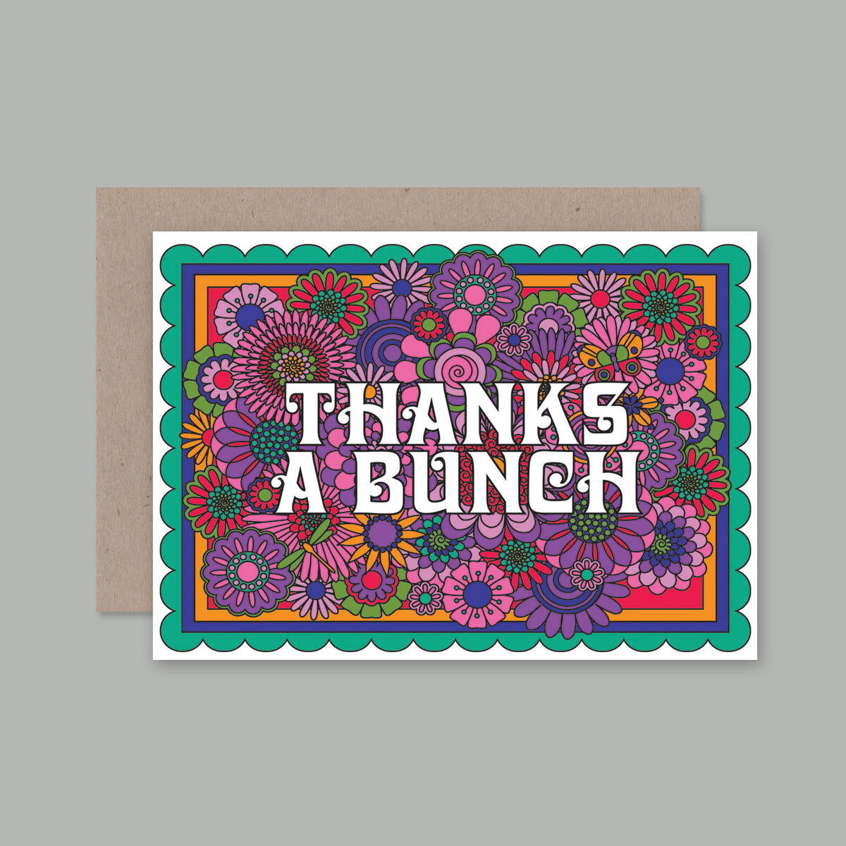 AHD - "Retro Thanks a Bunch" Greeting Card