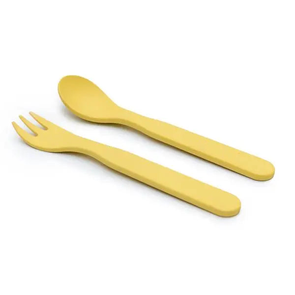BOBO & BOO- Plant-Based Cutlery Set - Yellow