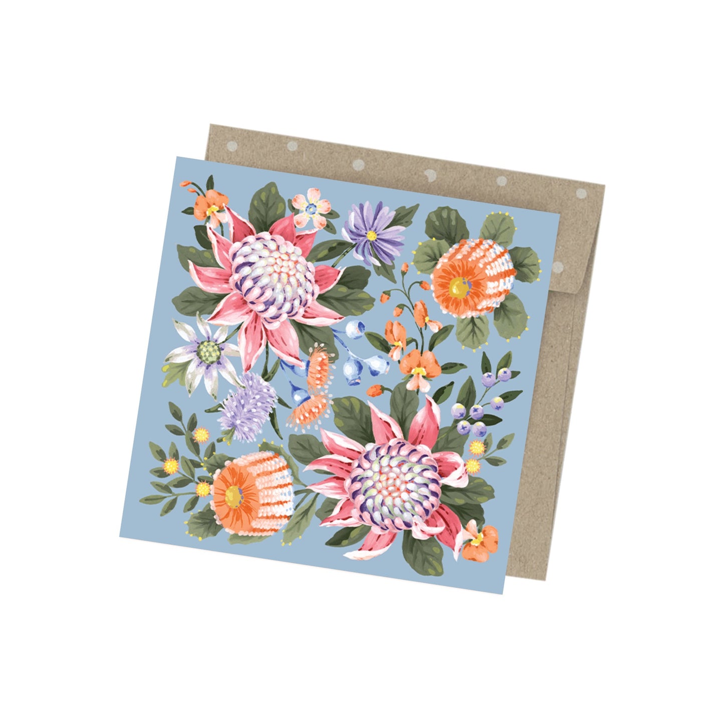 EARTH GREETINGS- Abundance- Mini Blank Greeting Card