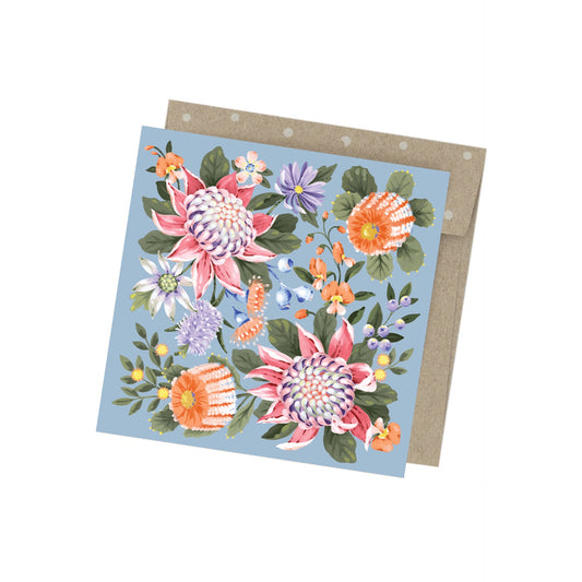 EARTH GREETINGS- Abundance- Mini Blank Greeting Card