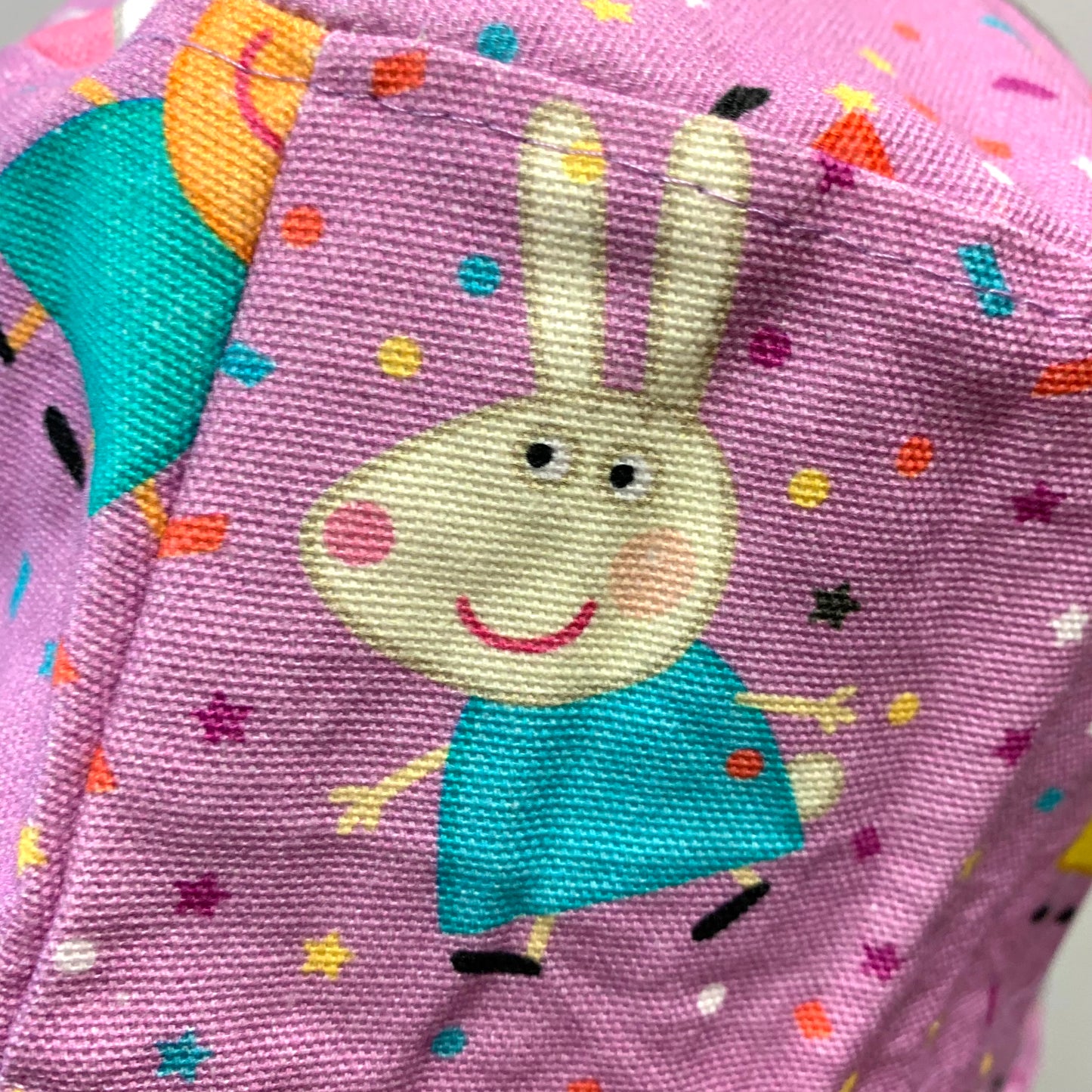 Teacups n Quilts- Peppa Pig Fabric Hat - Kids Size Medium