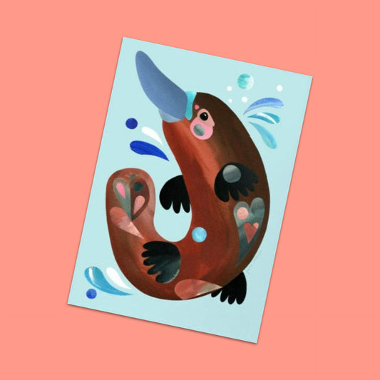 PETE CROMER - PLATYPUS A4 FINE ART PRINT