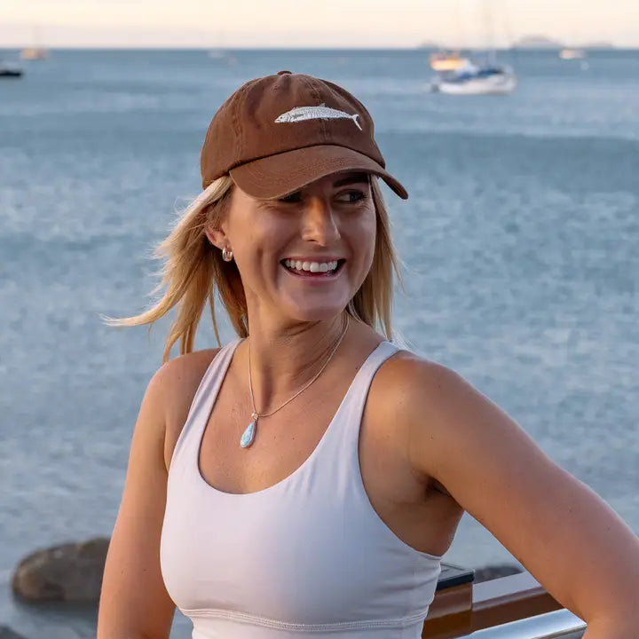 PALLION POINT - FISH LIDS - Spanish Mackerel Cap in Brown