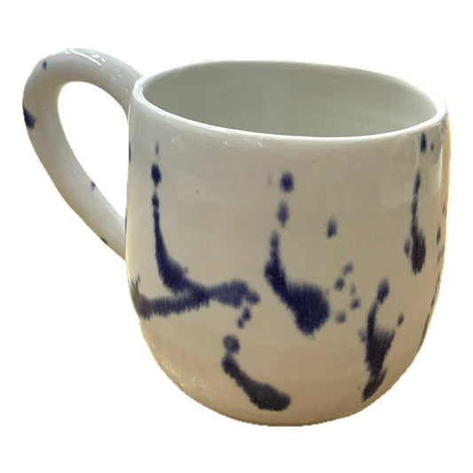 EARTH BY HAND- Hand Painted Blue Splash Mugs