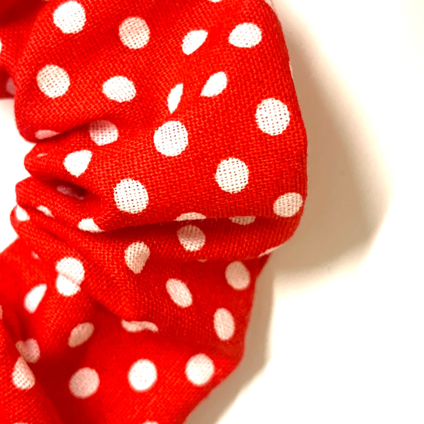 MUMMA WHOOPEE - Regular “Christmas Polka Dots” SCRUNCHIE