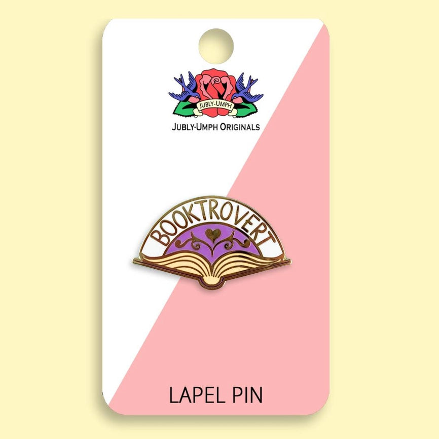JUBLY-UMPH - "BOOKTROVERT" LAPEL PIN