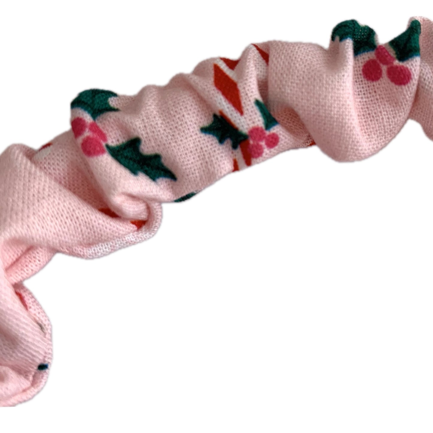 THIS BIRD HAS FLOWN - SMALL CHRISTMAS SCRUNCHIE HEADBANDS- Pinkmas