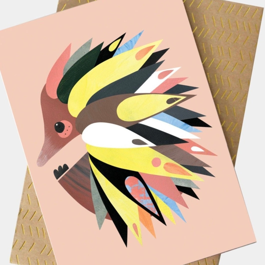 PETE CROMER - ECHIDNA GREETING CARD