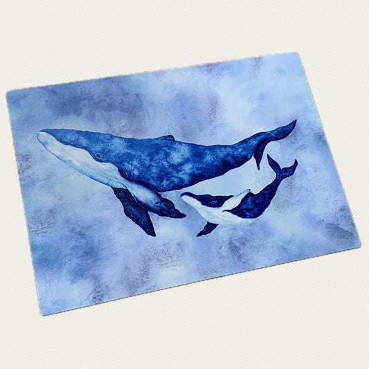 Shanna Trees Creations- Whales Postcard