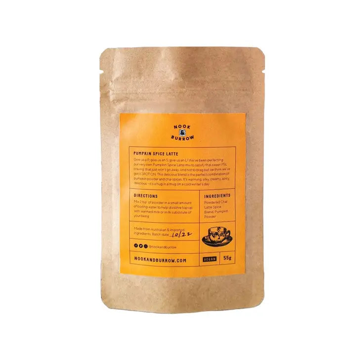 NOOK & BURROW- "Pumpkin Spice Latte"- Powdered Tea