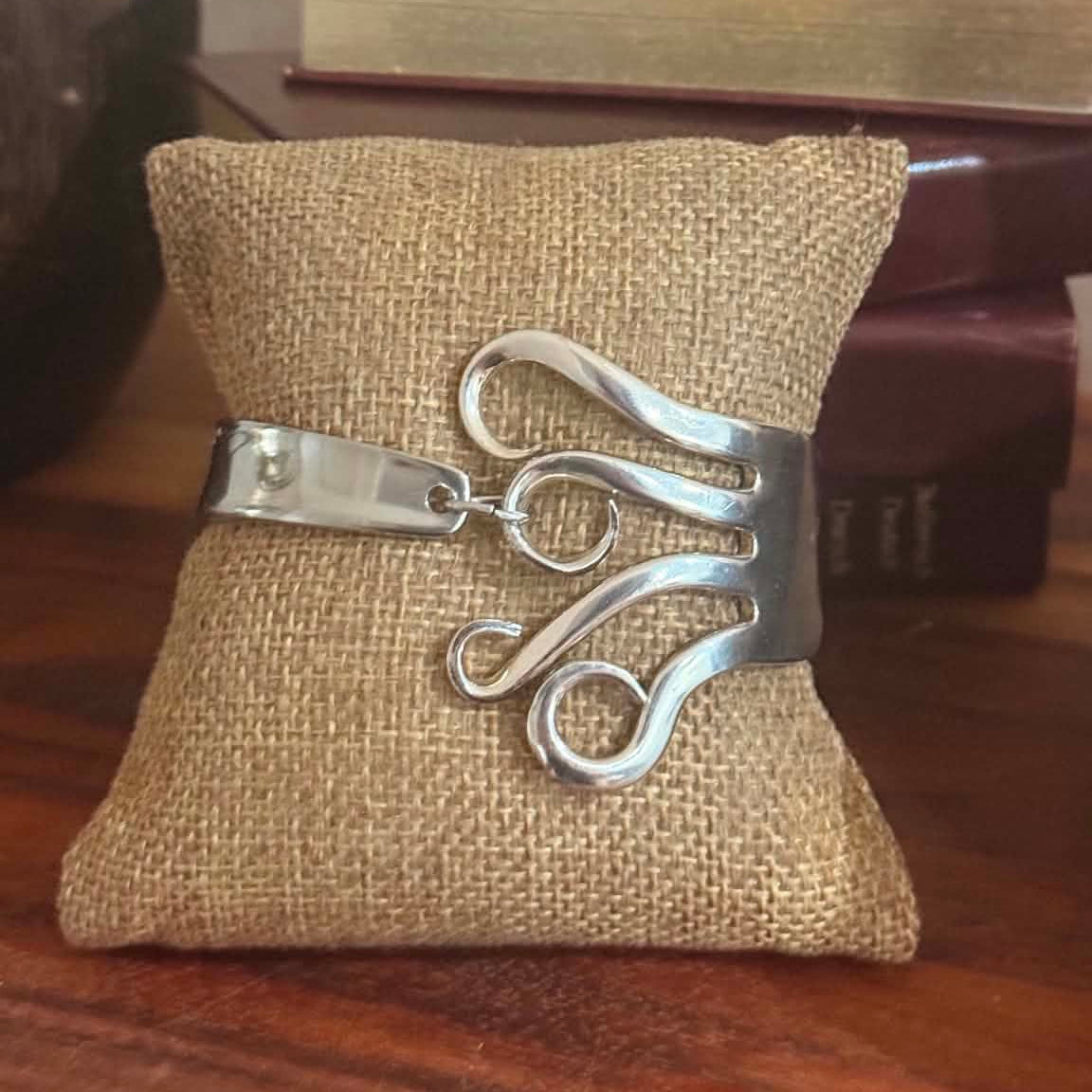 MOLLY MADE- Vintage Hand formed Fork Bracelet