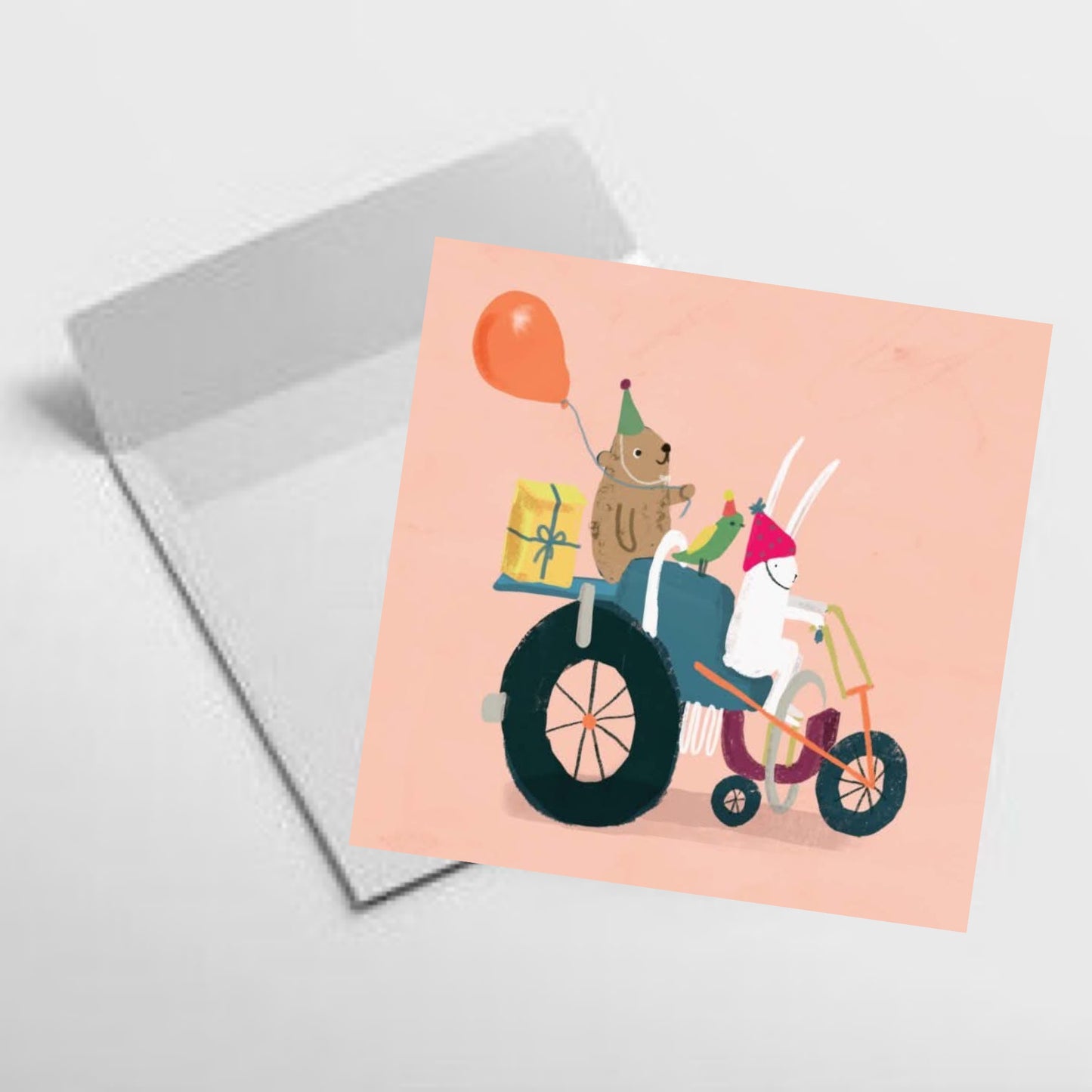 NUOVO - "Party Animals" SMALL GREETING CARD