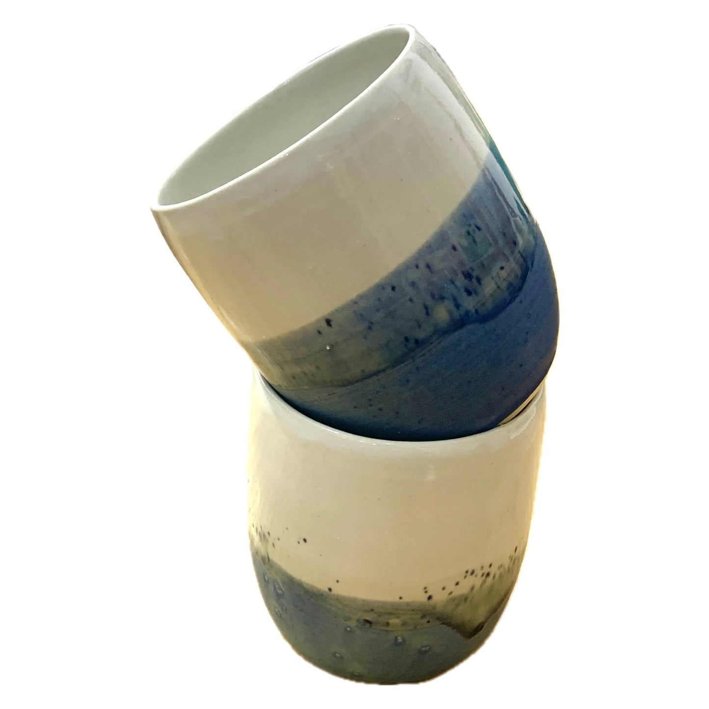 EARTH BY HAND- Blue & White Tumblers