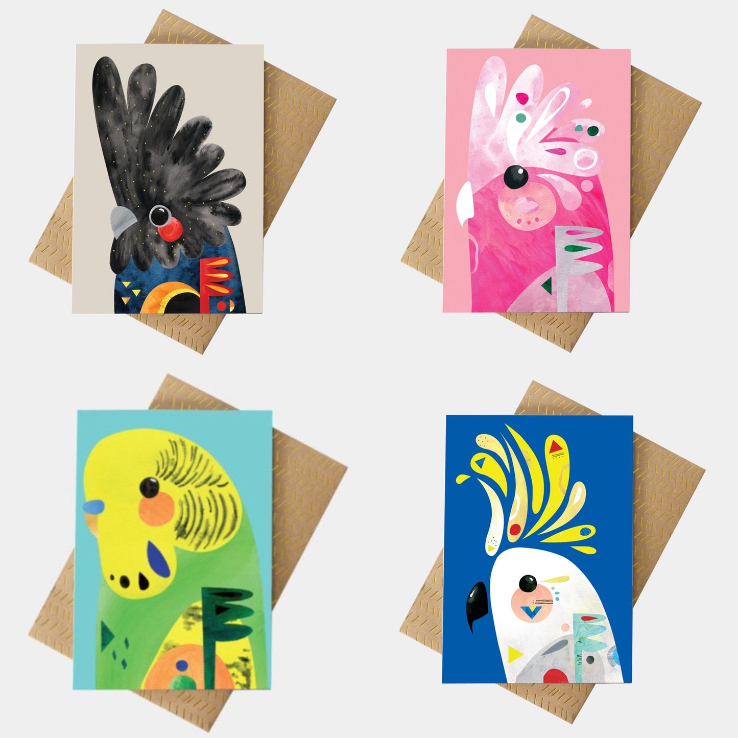PETE CROMER - COCKATOO GREETING CARD