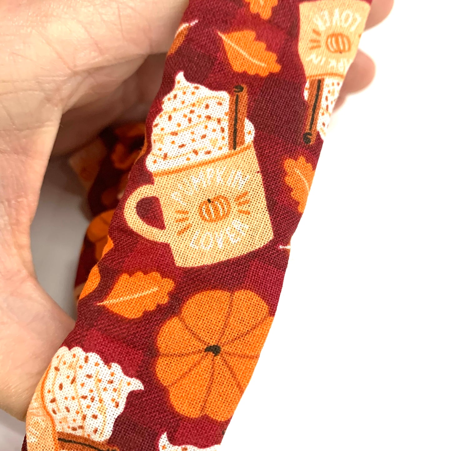 MAKIN' WHOOPEE - "Pumpkin Spiced Latte" REGULAR HALLOWEEN SCRUNCHIE