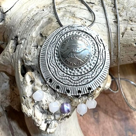 MOLLY MADE- "1935 NZ Sixpence" Pendant Necklace