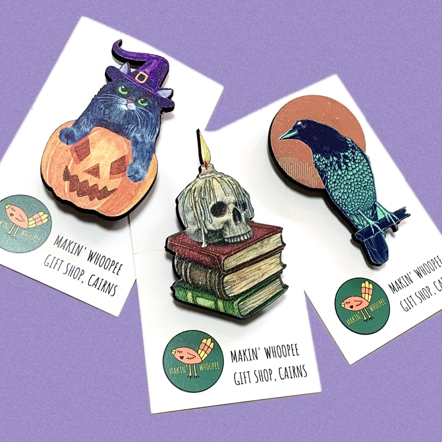 MAKIN' WHOOPEE - Twilight Tomes- Timber Halloween Brooch