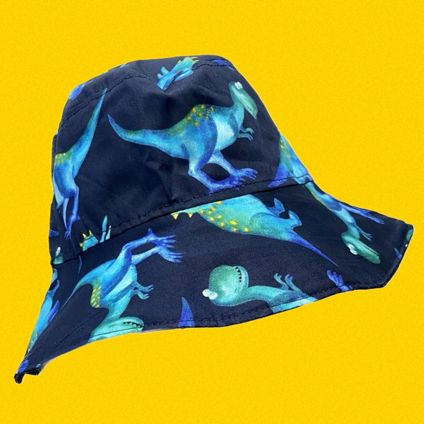 Teacups n Quilts- Dinosaurs Fabric Hat- Kids Size Large