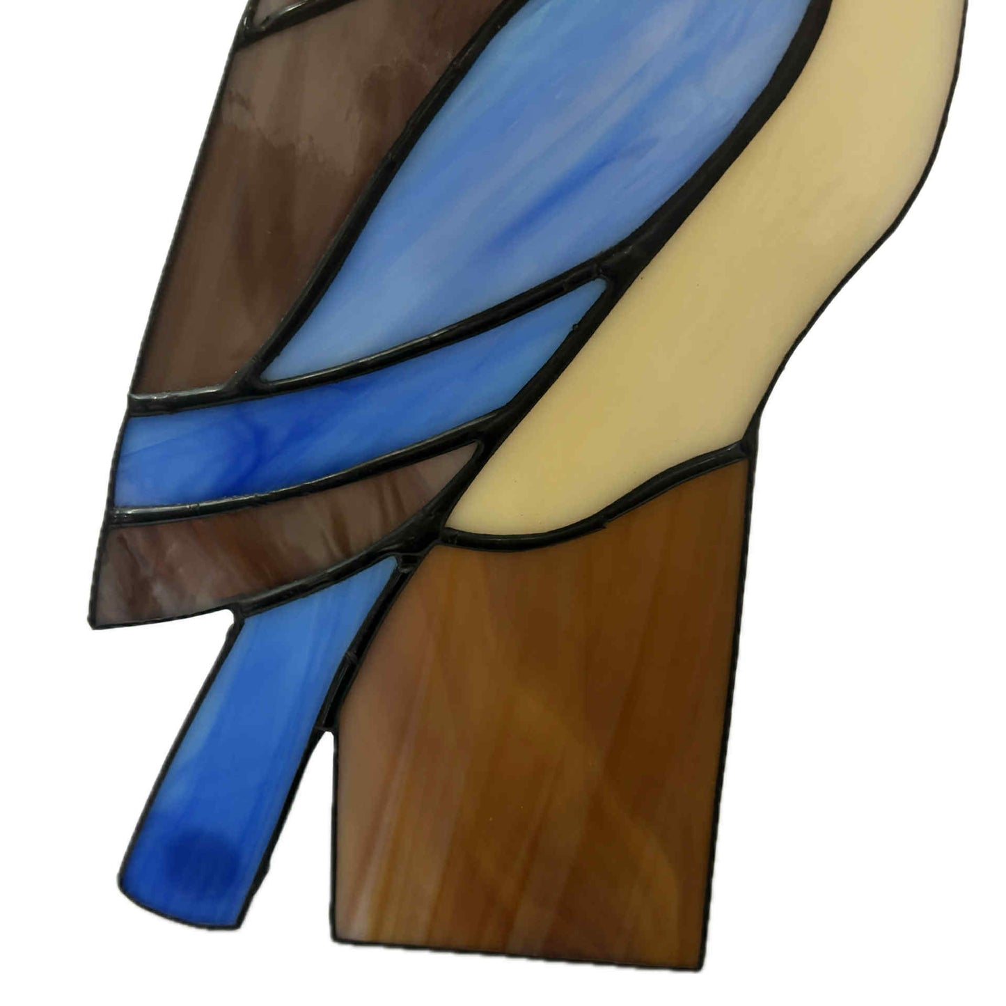 SWAN GLASS - BLUE THE KOOKABURRA - Stained Glass Ornament