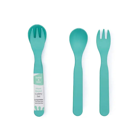 BOBO & BOO- Plant-Based Cutlery Set - Green
