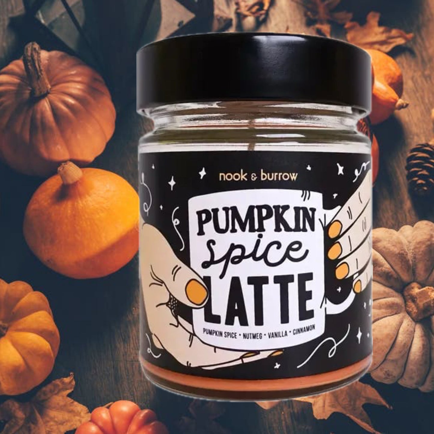 NOOK & BURROW- "Pumpkin Spiced Latte "- Candle