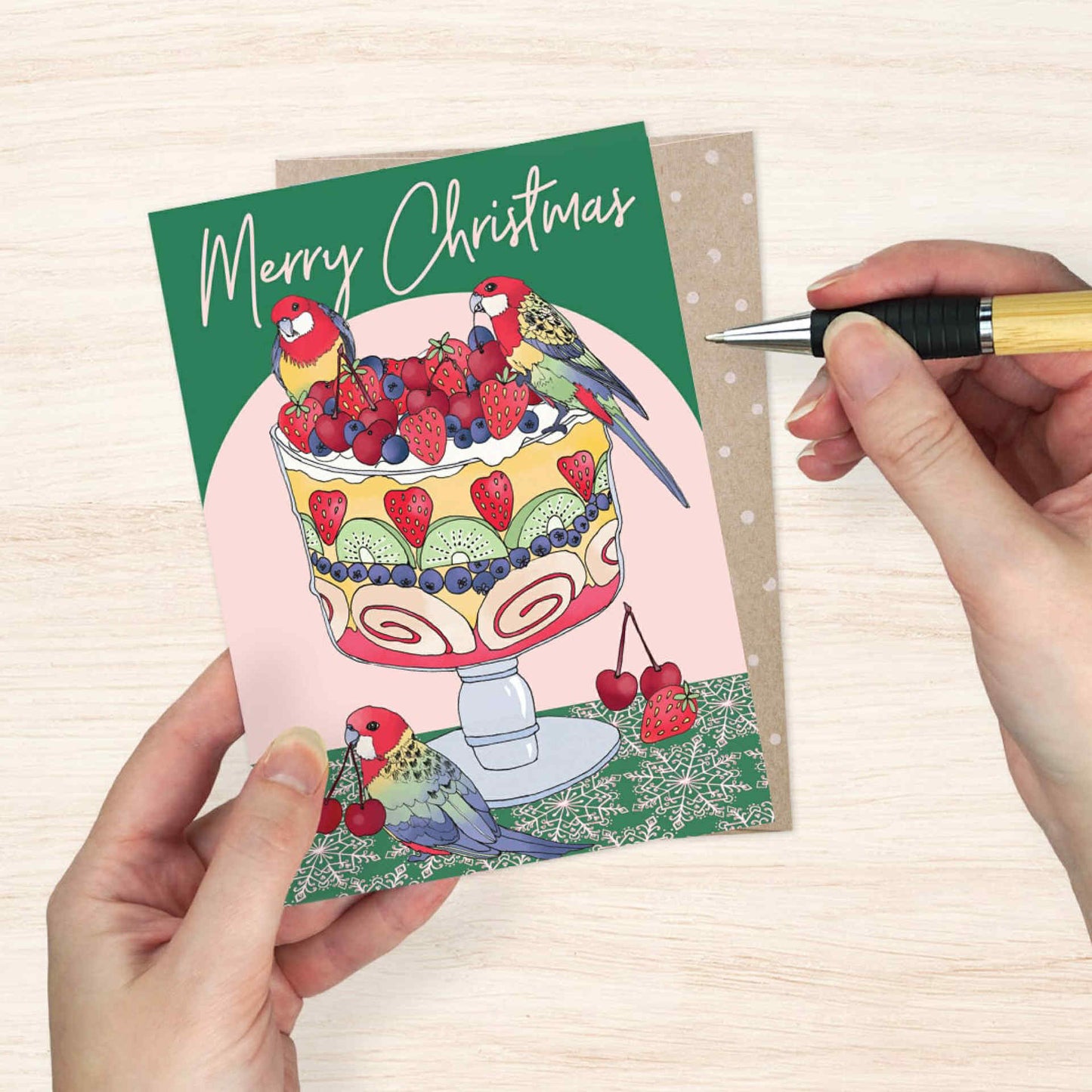 EARTH GREETINGS- Christmas Feast - Christmas Greeting Card - Victoria McGrane