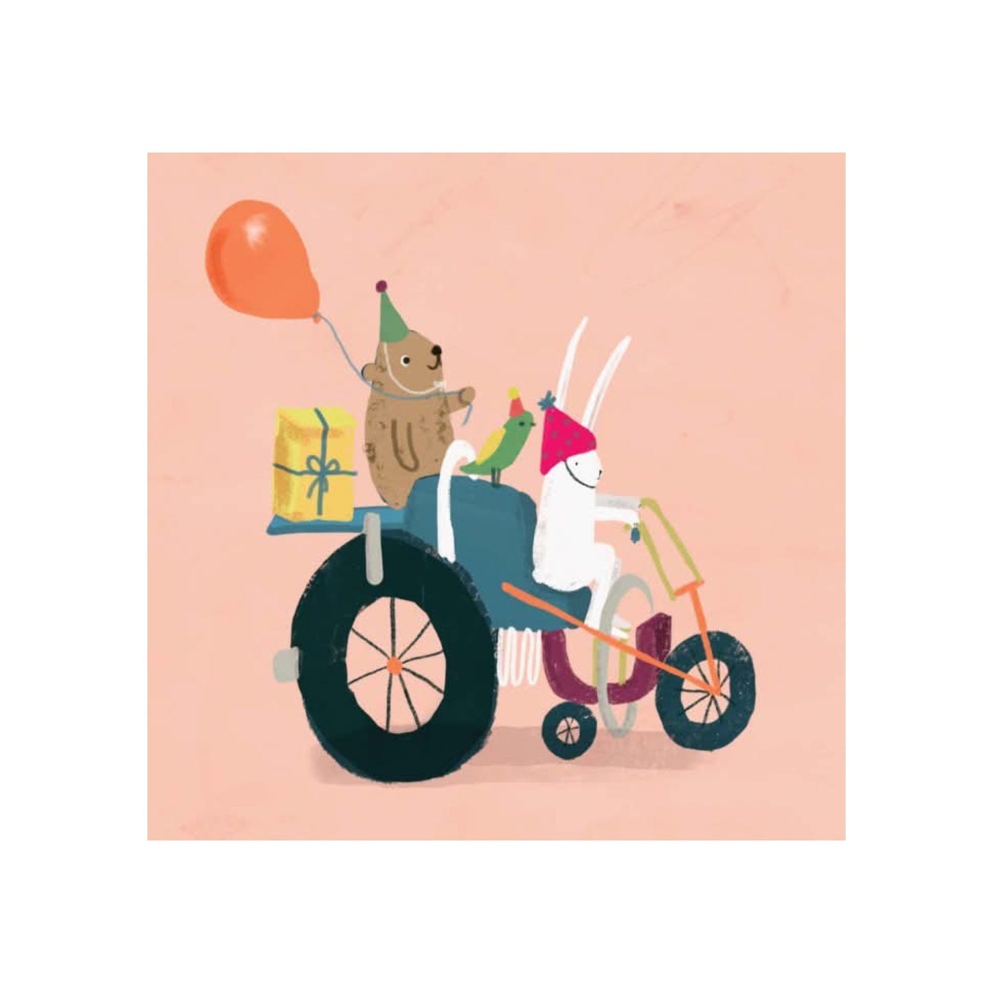 NUOVO - "Party Animals" SMALL GREETING CARD