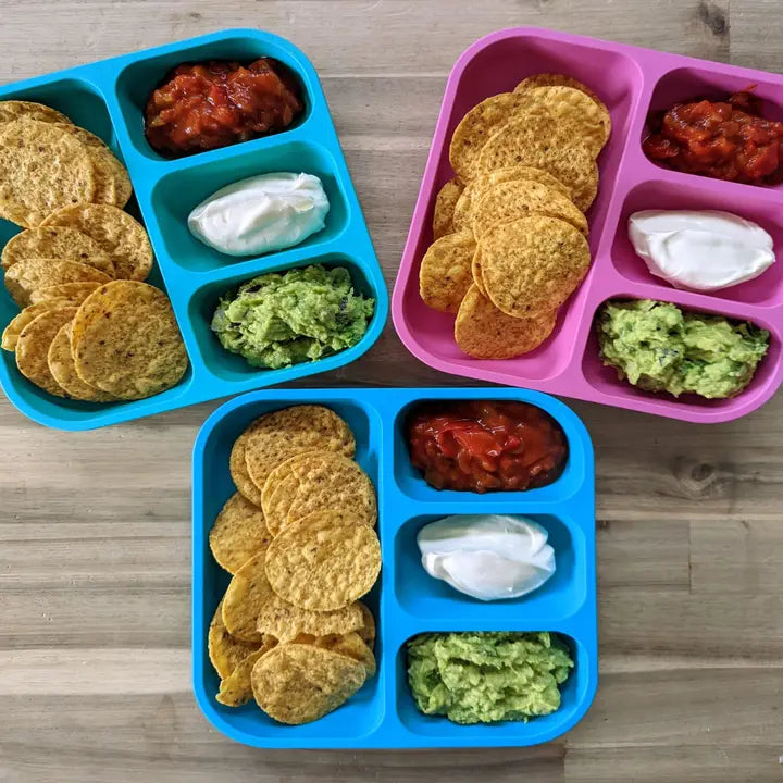 BOBO & BOO- Single Plant-Based Bento-Style Divided Plates - Pink