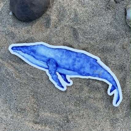 Shanna Trees Creations- Whale Large Sticker