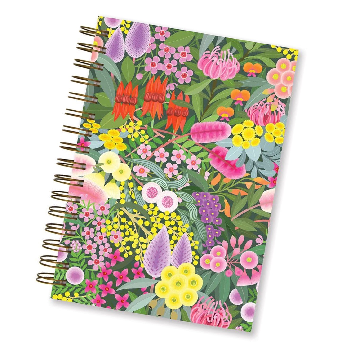 EARTH GREETINGS- A5 Lined Journal- Native Gems- Claire Ishino