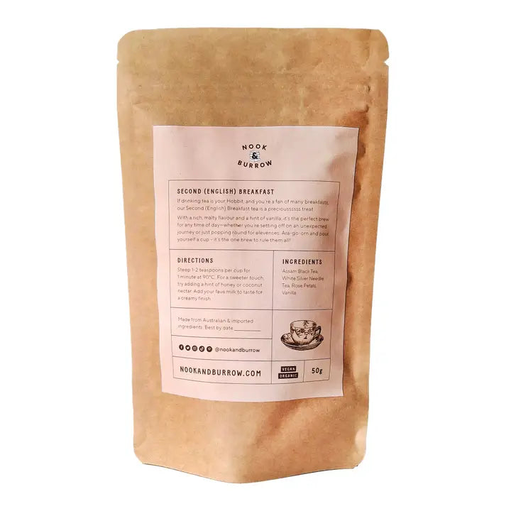 NOOK & BURROW- "Second (English) Breakfast"- Loose Leaf Tea