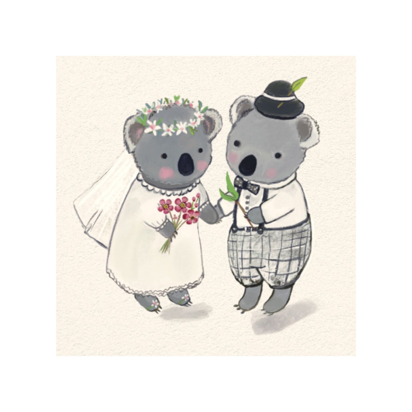 NUOVO - "Koala Wedding" by Shaney Hyde- GREETING CARD