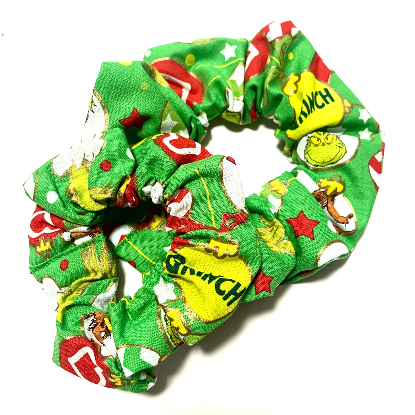 MUMMA WHOOPEE - Jumbo "Green Grinch" Christmas Scrunchies