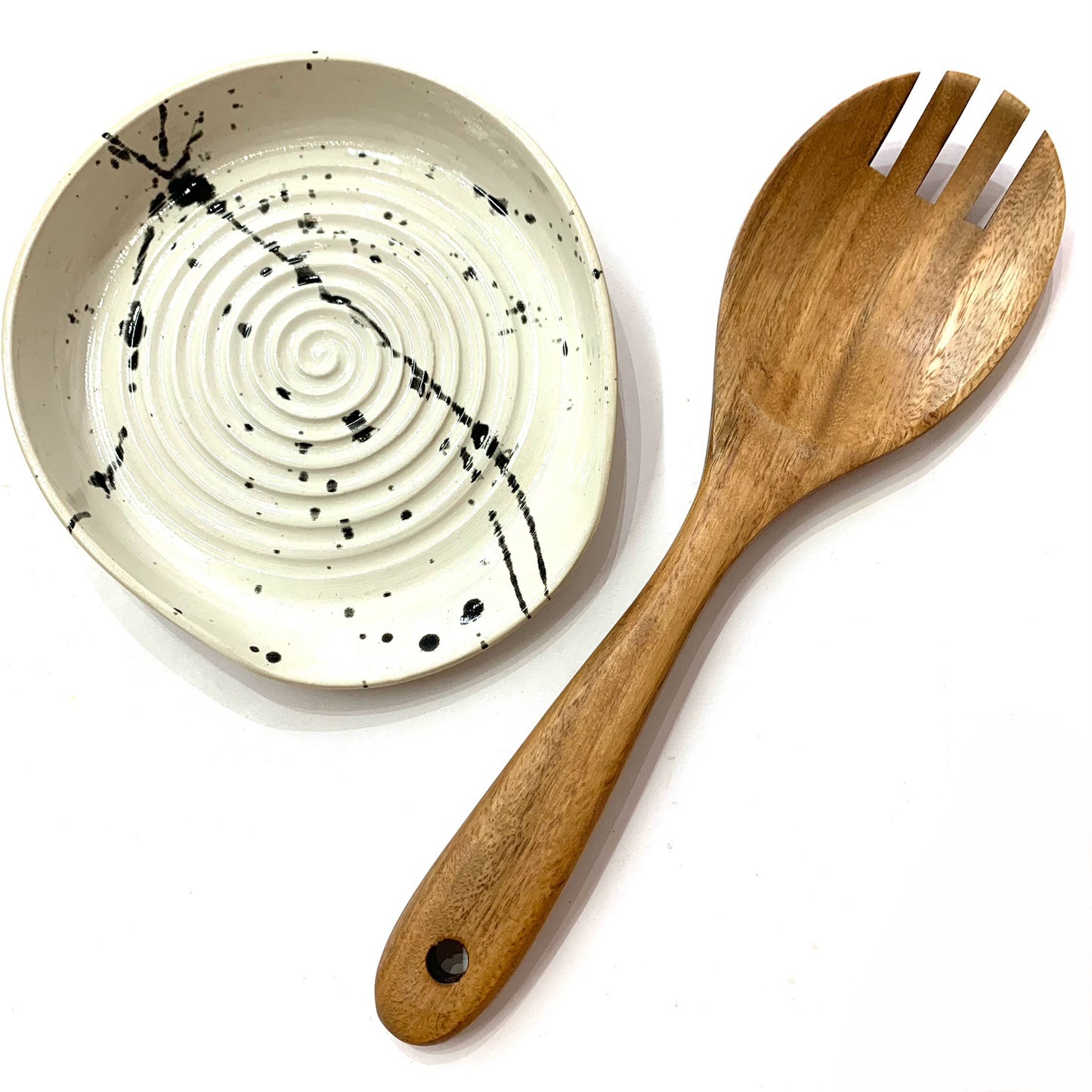 POTTERESS BY ALICIA - Spoon Rest - Black Splash