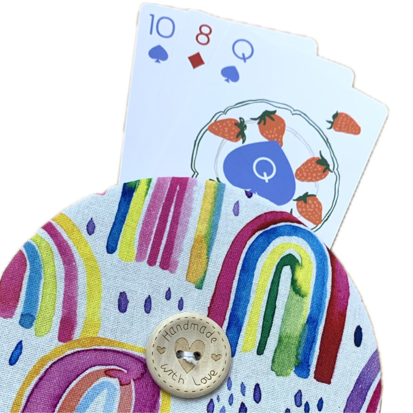 OH SEW ROSY: Playing Card Holders- RAINBOWS