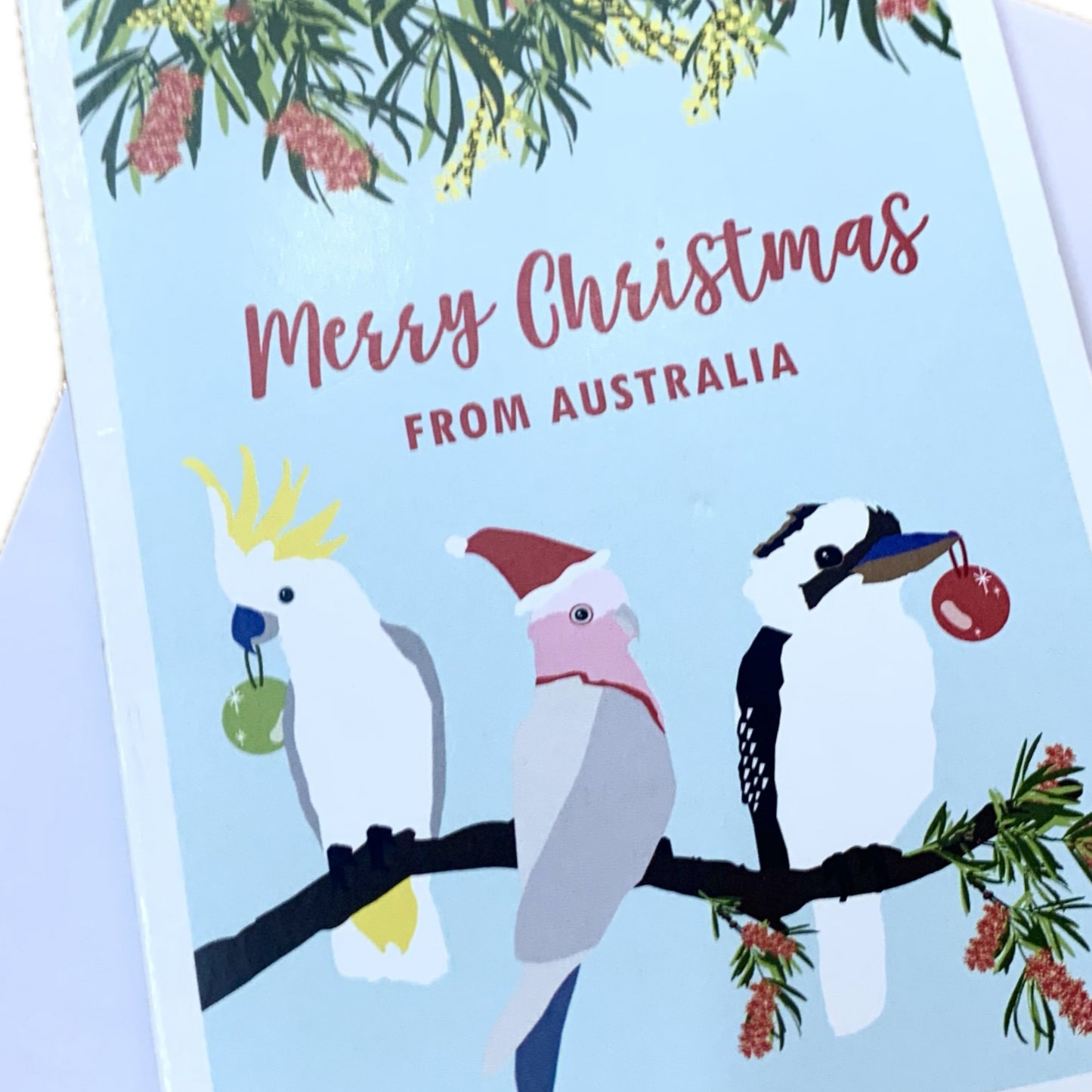 CANDLEBARK CREATIONS - "Christmas Birds" Australiana - 8 Pack of Cards
