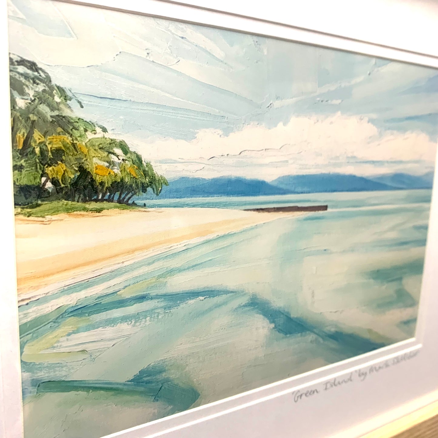 Mark Skelcher Artist - "Green Island"- Framed Artist Print