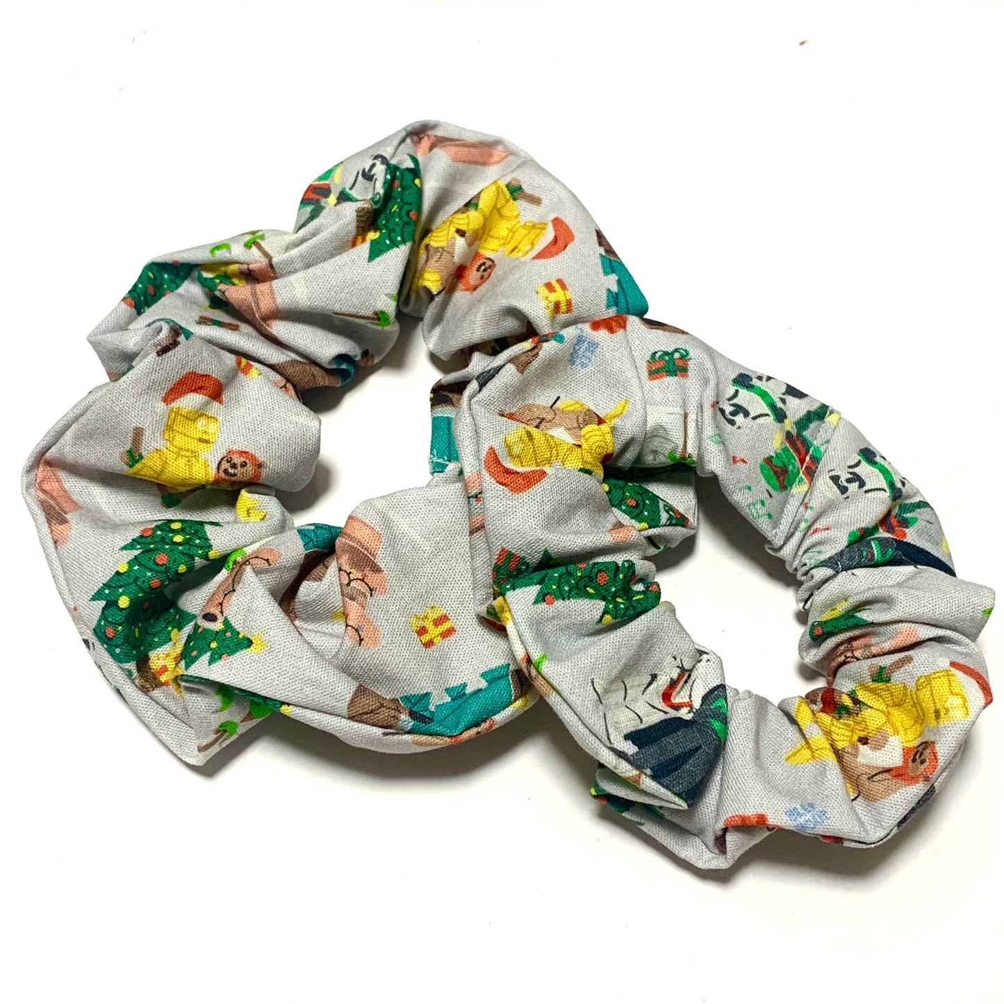MUMMA WHOOPEE - Jumbo "Grey Star Wars"- Christmas Scrunchies