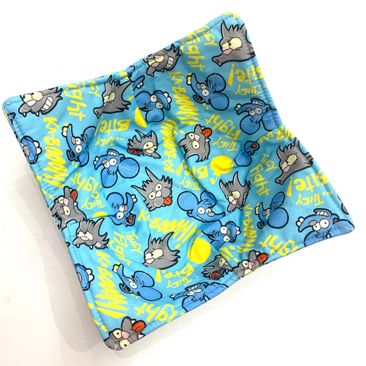 OH SEW ROSY: Bowl Cosies- Itchy & Scratchy