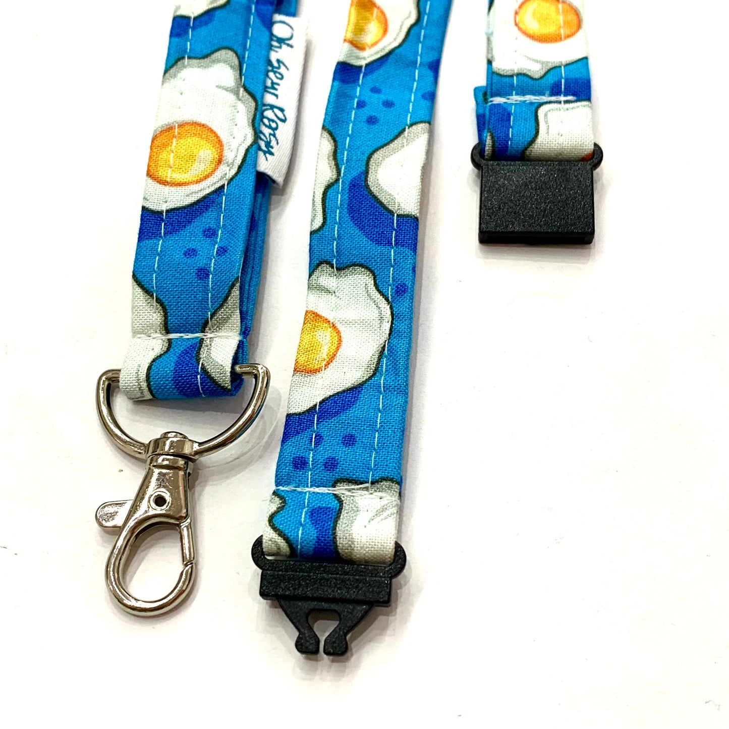 OH SEW ROSY: FABRIC LANYARD - Fried Egg