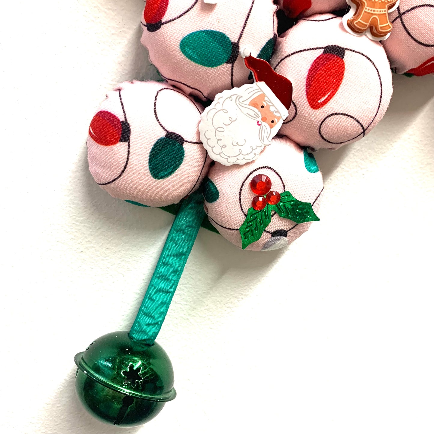 MAKIN' WHOOPEE- "Vintage Pinkmas Lights"- LARGE BOTTLE TOP CHRISTMAS TREE WALL HANGING