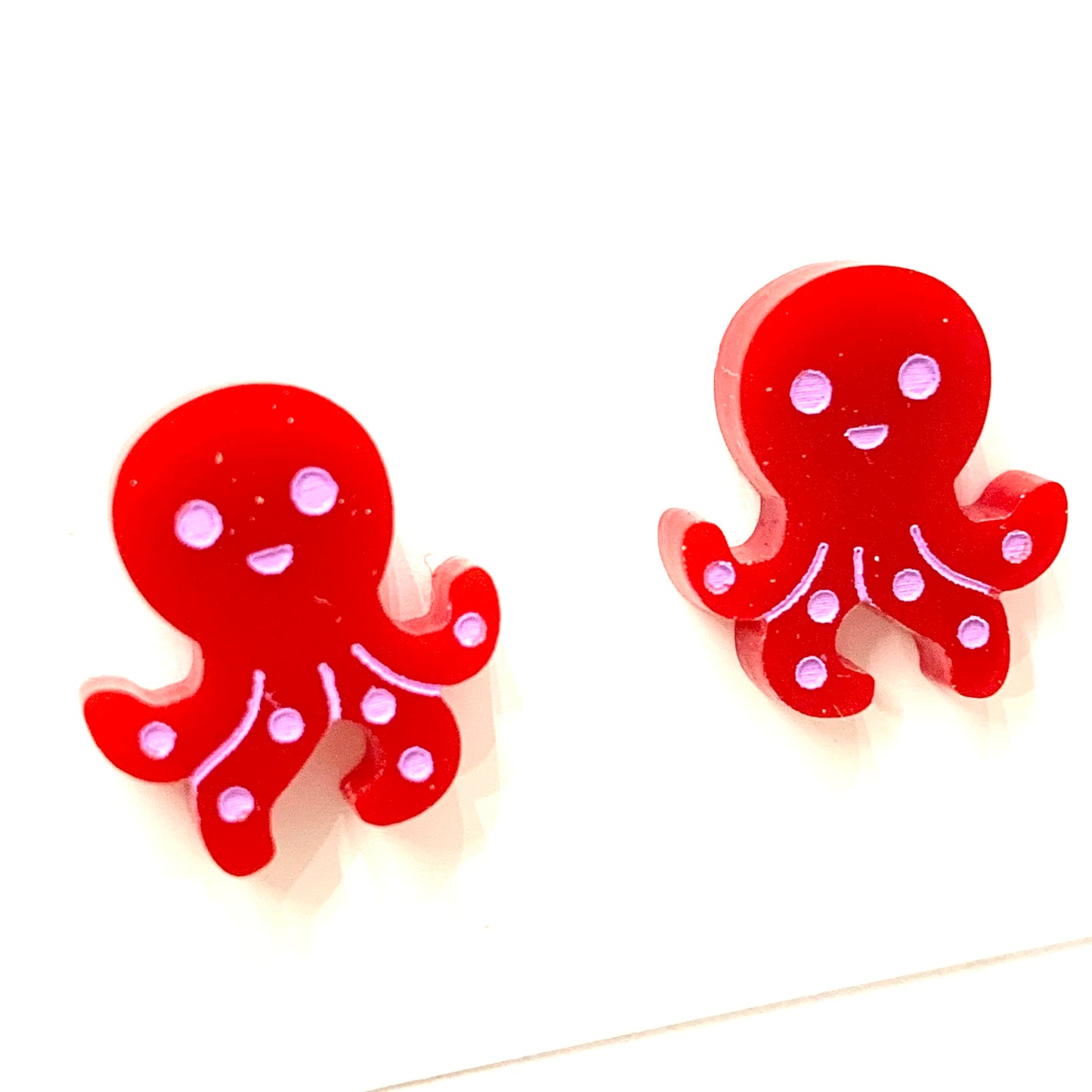 MAKIN' WHOOPEE - Octopus Studs- Red
