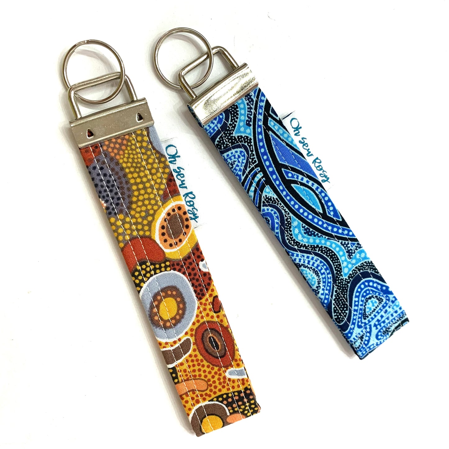 OH SEW ROSY: KEY FOBS/WRISTLET- WATER DREAMING (WARLUKURLANGU)