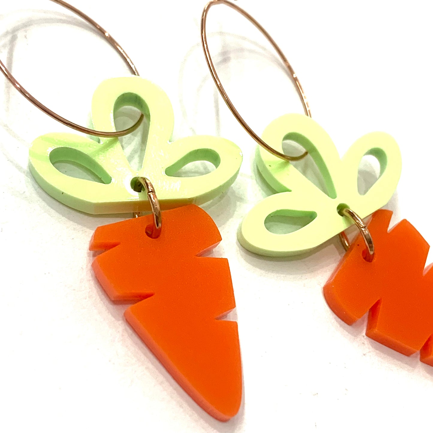 MAKIN' WHOOPEE - Loopy Carrots- Easter Hoop Dangles