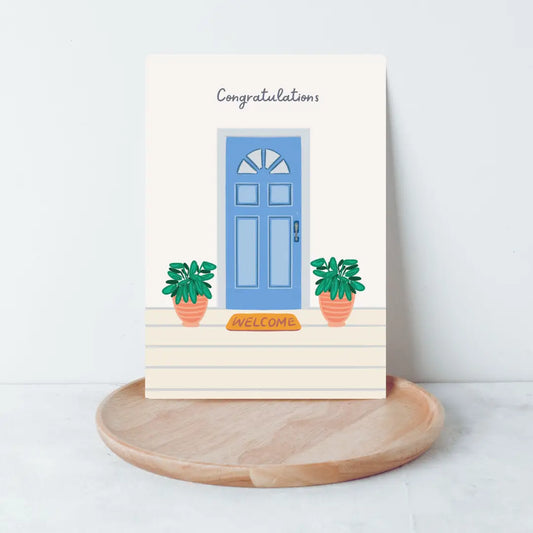 PAPER STATION- WELCOME HOME - CONGRATULATIONS- Greeting Card