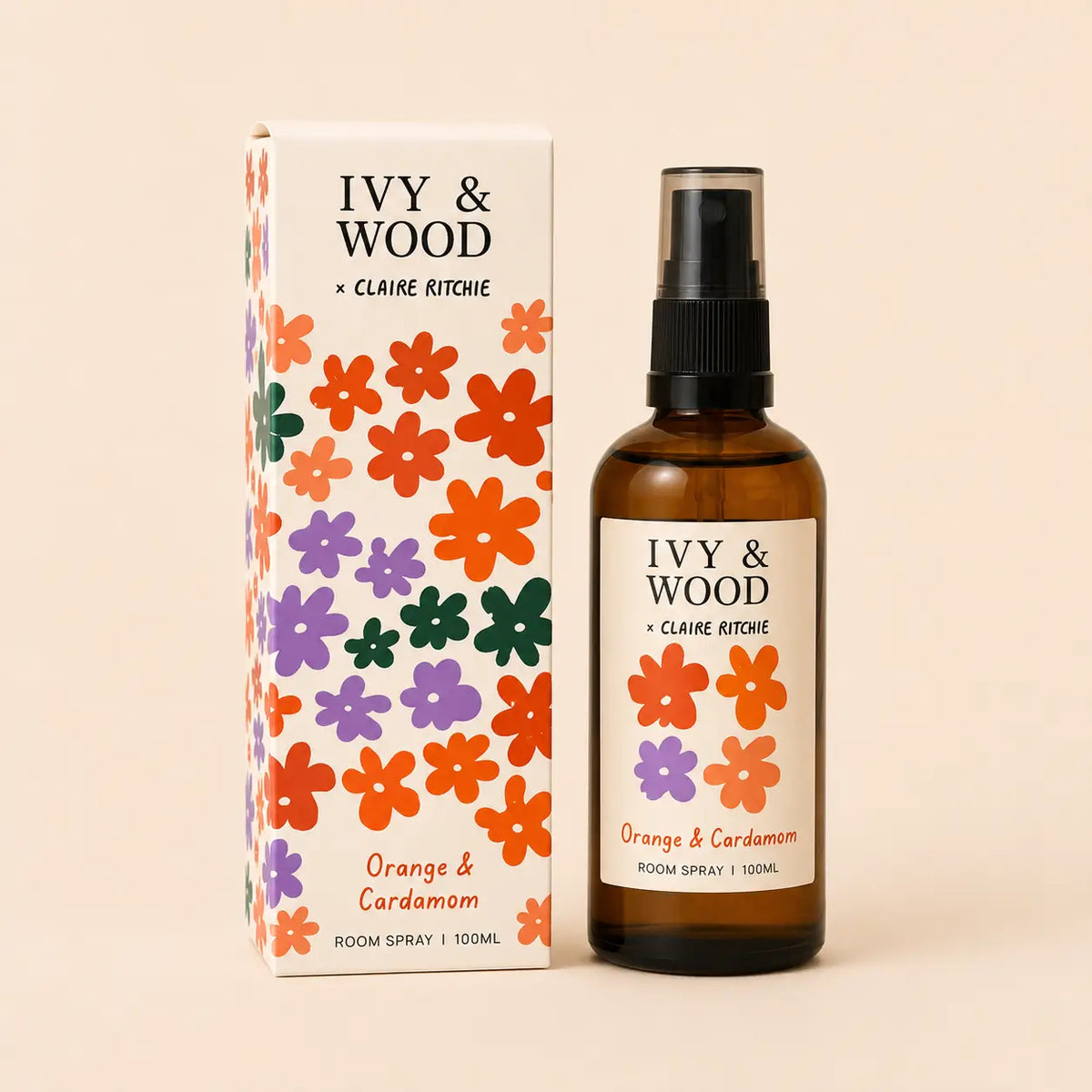 IVY & WOOD - Orange & Cardamom Room Spray - Bloom X Claire Ritche Limited Edition