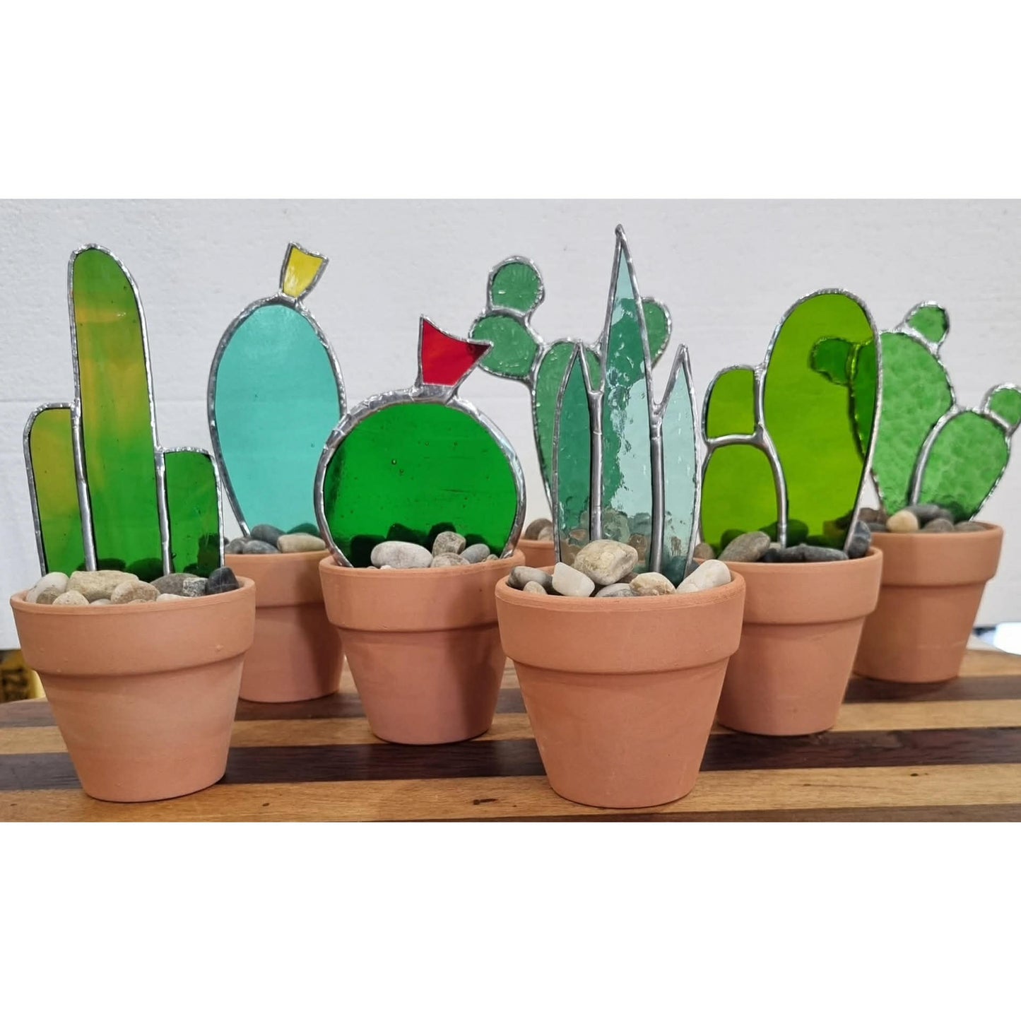 SWAN GLASS - SUCCULENT - STAINED GLASS ORNAMENT #2