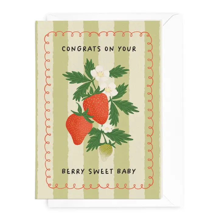 DAYMAKER STATIONERY- "Berry Sweet " - Baby Card