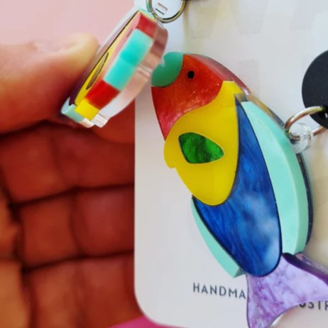 WAHBOO- Tropical Parrot Fish Hook Dangles